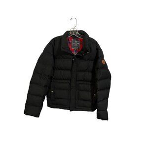 Alpine Design Men's Medium Black Coat NWT Plaid Inside Puffer Hoodless Jacket